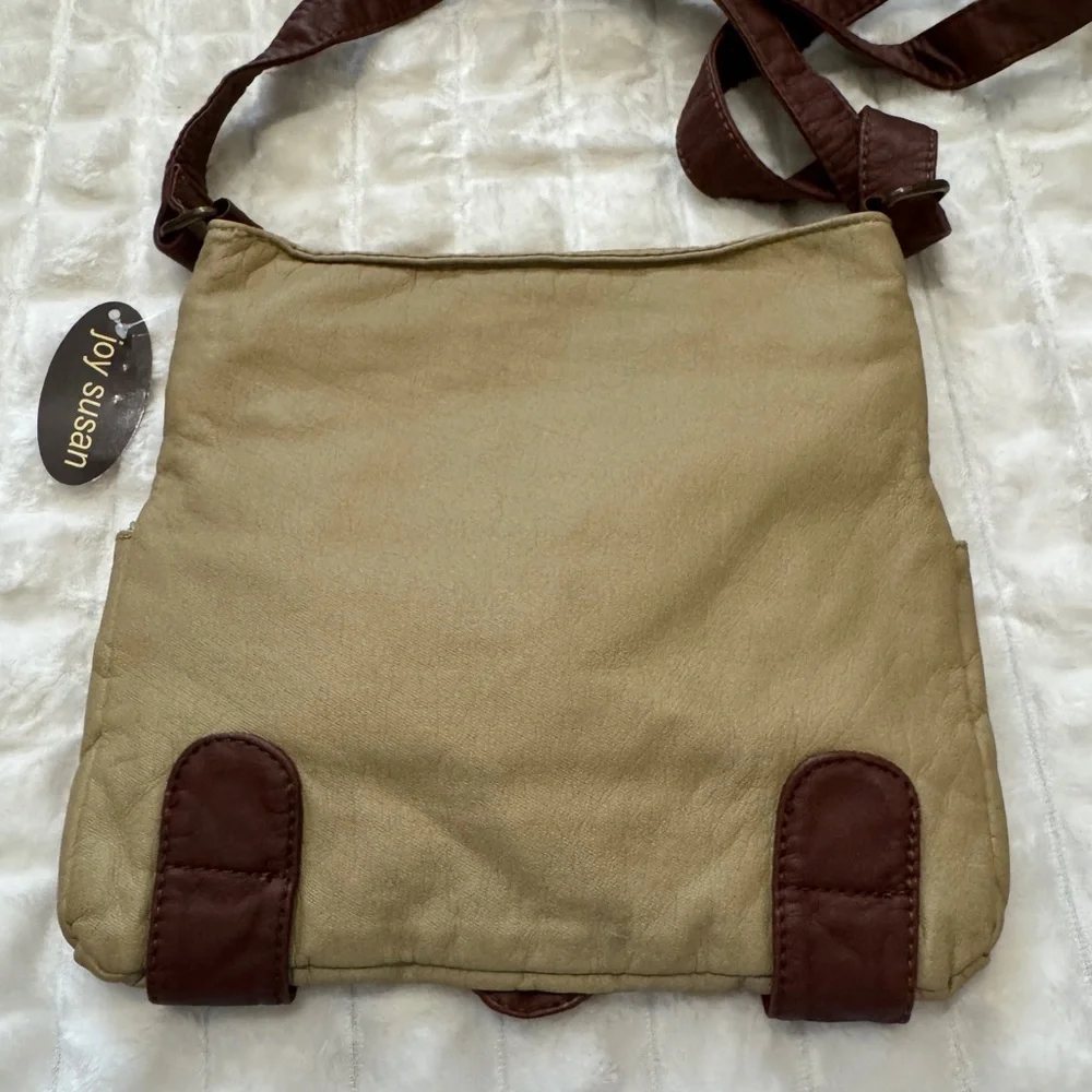 NEW Joy Susan Crossbody Bag Handbag ~ Khaki Adjustable Travel Casual Boho